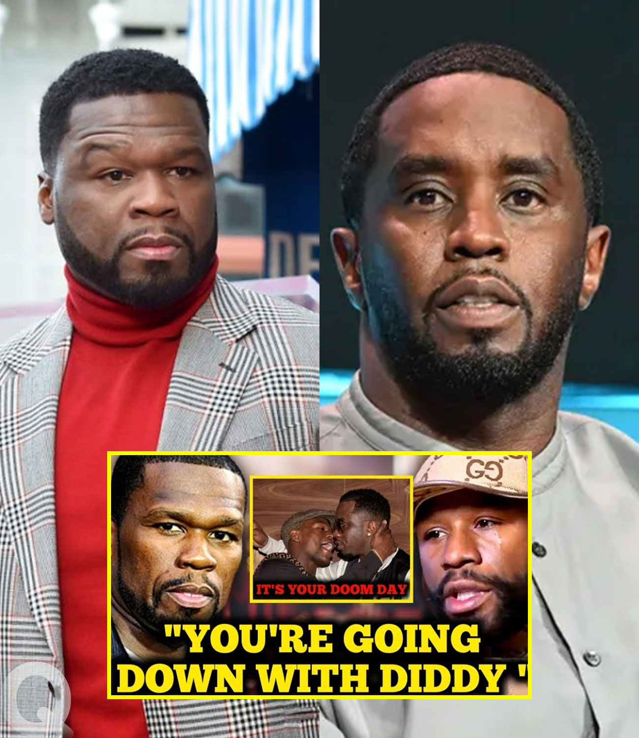 Youre Going Down With Diddy 50 Cent Throws Jabs At Floyd Mayweather